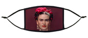 Frida with Pink Bow Adjustable Face Mask