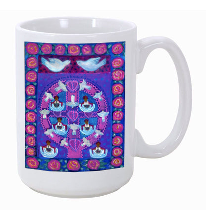 Two Doves/Six Dancers -TOL Coffee Mugs 15 oz.