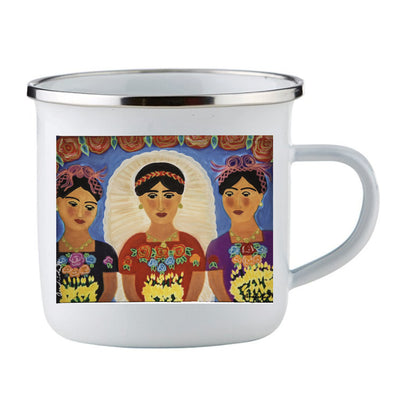 Tres Hermanas ("Three Sisters") 11 oz. Enamel Camping Cup (Wholesale)