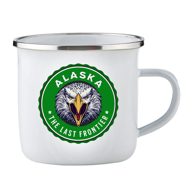 Alaska Bald Eagle: The Last Frontier Enamel Camping Cup