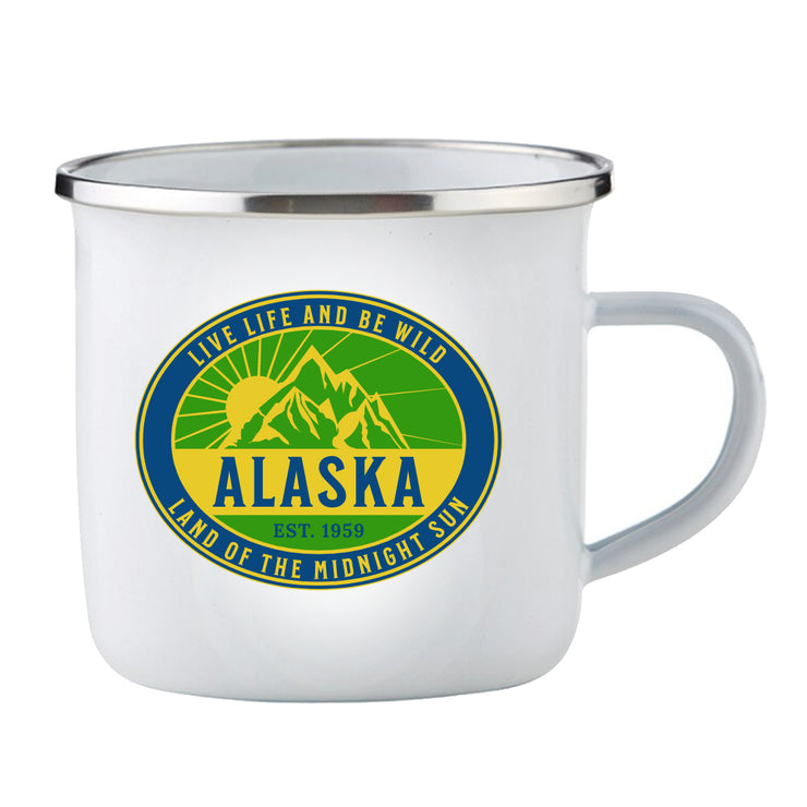 Alaska: Land of the Midnight Sun Enamel Camping Cup