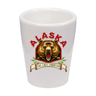 Alaskan Bear Shot Glass Ceramic 1.5 oz.