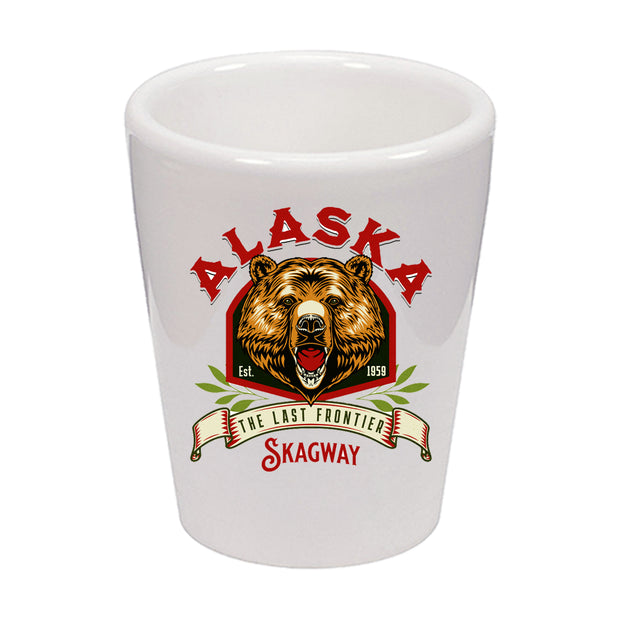 Alaskan Bear Shot Glass Ceramic 1.5 oz.