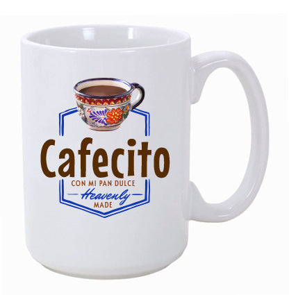 "Cafecito" 15 oz. Ceramic Coffee Mug