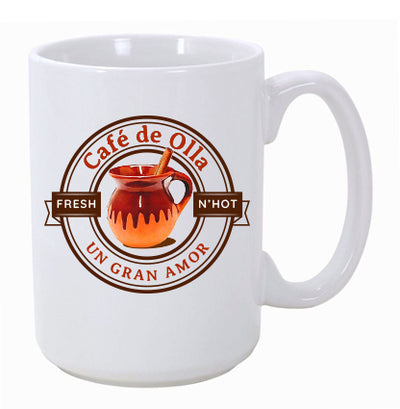"Café de Olla" 15 oz. Ceramic Coffee Mug