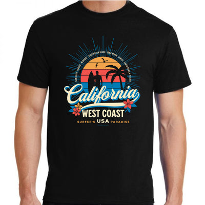 California West Coast Surfers Paradise T-shirt Wholesale