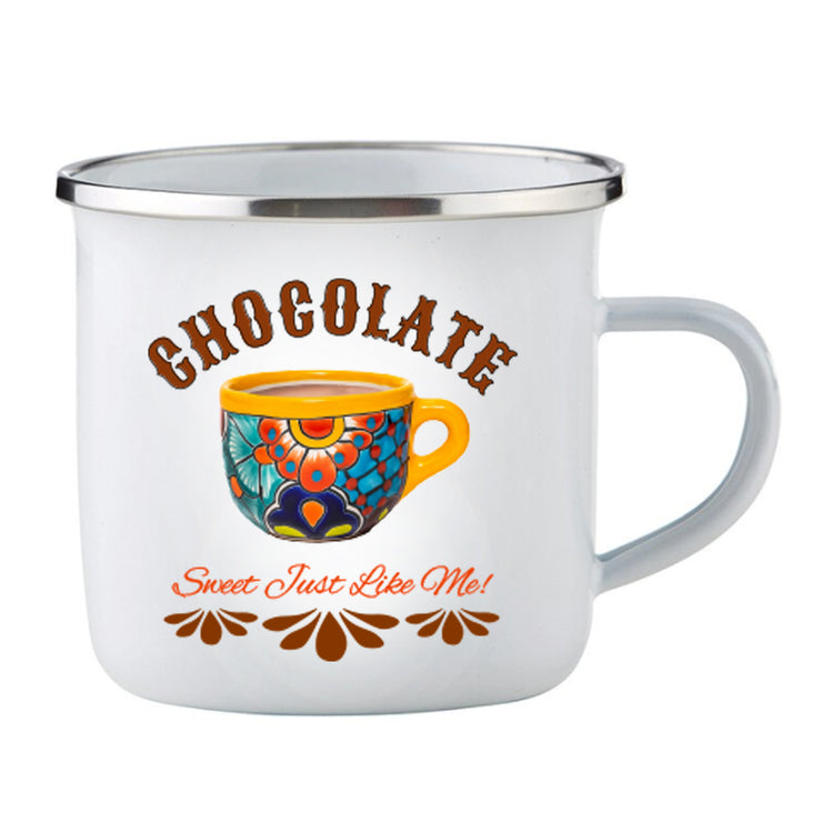 Chocolate Enamel Camping Cup