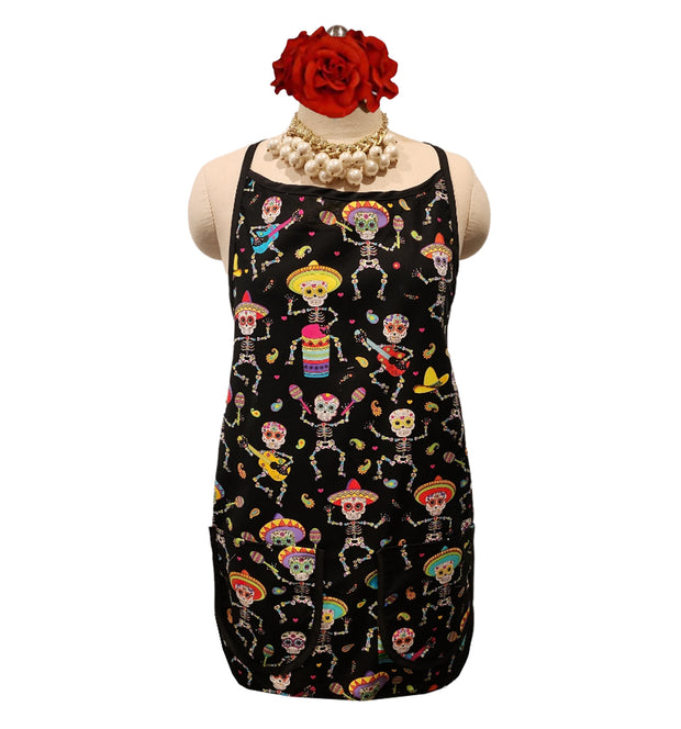 Mariachi Day of the Dead Dancers Classic Apron