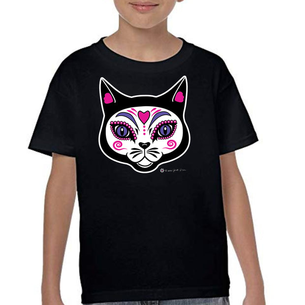Wholesale by Bronze Baboon: "El Gato" (the Cat) Kid's T-Shirts