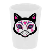 "El Gato" (the Cat) Shot Glass 1.5 oz. Ceramic