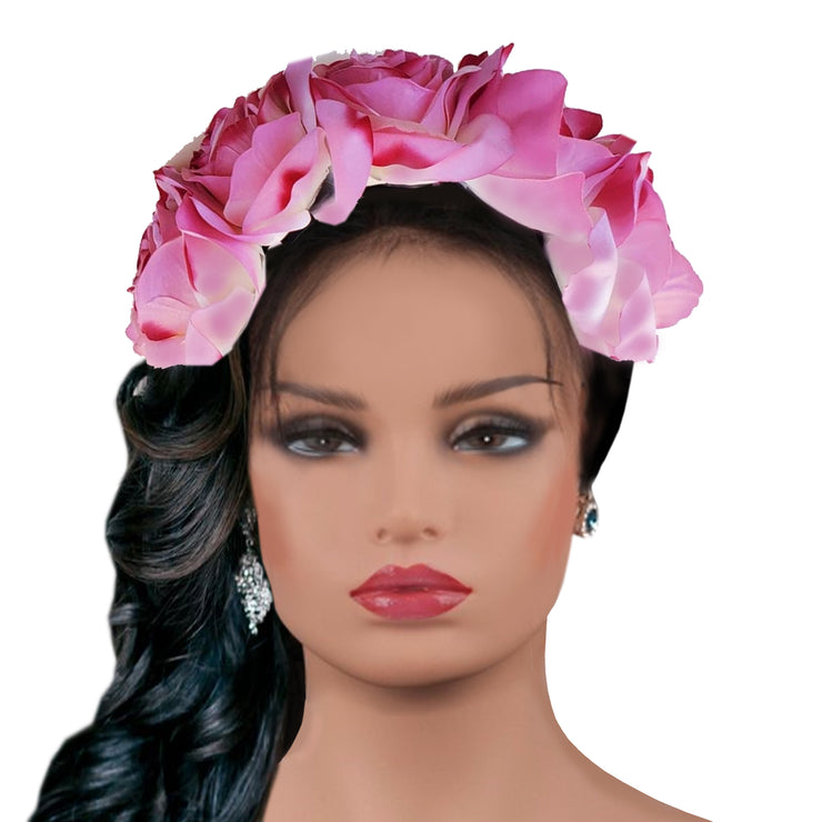 "Frida's Pretty In Pink Flowers Crown"