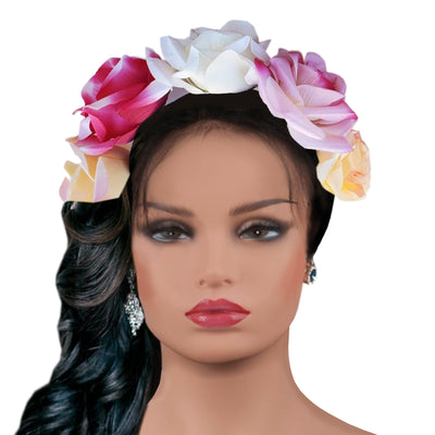 "Frida's Springtime Flowers Crown"
