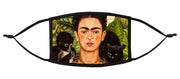 Frida with Monkey and Cat Adjustable Face Mask