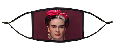 Frida with Pink Bow Adjustable Face Mask