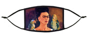 Frida with Parrots Adjustable Face Mask