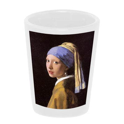Bronze Baboon wholesale "Girl With A Pearl Earring" by Johannes Vermeer shot glass.
