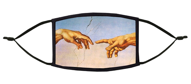 Hand of God Adjustable Face Mask (Michelangelo)