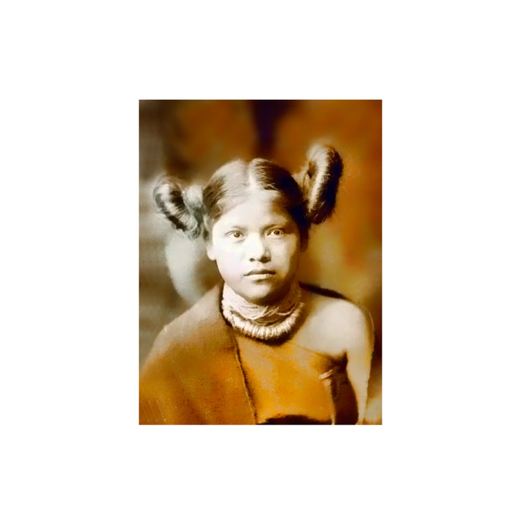 Bronze Baboon wholesale. We make custom magnets. "Native American: Hopi Girl" 2.5” x 3.5” Magnet