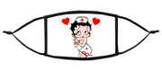 Nurse Betty Boop Love Adjustable Face Mask