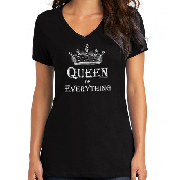 Wholesale by Bronze Baboon "Queen of Everything" V-Neck T-Shirt