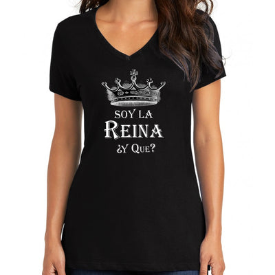 Wholesale by Bronze Baboon "Soy La Reina ¿Y Que?" V-Neck T-Shirt