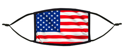 United States Flag Adjustable Face Mask