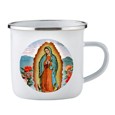 Virgin of Guadalupe Enamel Camping Cup