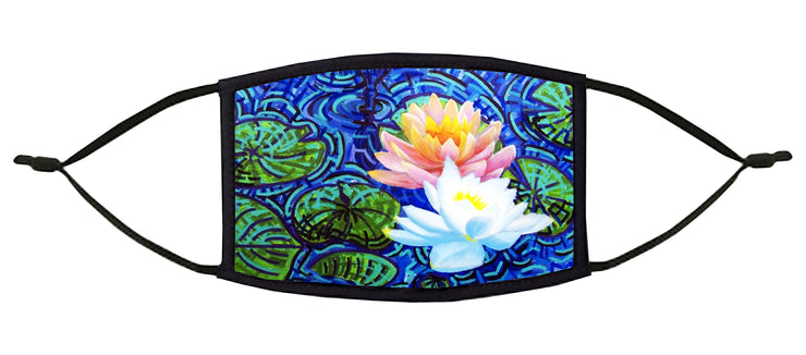 Water Lilly Adjustable Face Mask (Van Gogh)